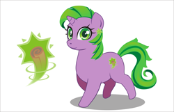 Size: 2753x1770 | Tagged: safe, artist:alpaca-pharaoh, character:barb, character:spike, species:pony, species:unicorn, looking at you, ponified, ponified spike, rule 63, solo, species swap