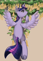 Size: 1736x2456 | Tagged: safe, artist:tomitake, character:twilight sparkle, character:twilight sparkle (alicorn), species:alicorn, species:pony, female, mare, pixiv, solo, tree