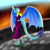 Size: 2160x2160 | Tagged: safe, artist:fireryd3r, character:princess ember, species:anthro, species:dragon, clothing, dress, female, fire, happy, walking, wings