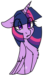 Size: 782x1162 | Tagged: source needed, safe, artist:fishtoonz, character:twilight sparkle, character:twilight sparkle (alicorn), species:alicorn, species:pony, female, heart eyes, shock, simple background, solo, transparent background, wingding eyes