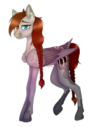 Size: 1200x1604 | Tagged: safe, artist:clarissa0210, oc, oc:silver storm, species:pegasus, species:pony, female, heterochromia, mare, simple background, solo, transparent background
