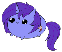 Size: 2182x1843 | Tagged: safe, artist:lullabytrace, oc, oc:seafood dinner, species:pony, species:unicorn, blob, cute, simple background, solo, transparent background