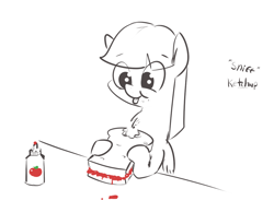 Size: 1122x921 | Tagged: safe, artist:yipsy, oc, oc only, species:pegasus, species:pony, food, ketchup, sandwich, sauce, sketch, solo