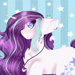 Size: 720x720 | Tagged: safe, artist:crystalraimbow, oc, oc:magical brownie, species:pony, species:unicorn, chest fluff, female, mare, solo