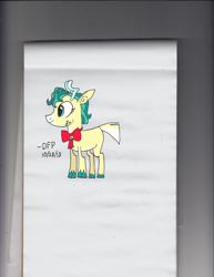Size: 2550x3300 | Tagged: safe, artist:deluxeflame, character:alice, species:deer, species:reindeer, episode:best gift ever, g4, my little pony: friendship is magic, digitally colored, female, solo, traditional art