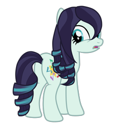 Size: 3049x3331 | Tagged: safe, artist:seaswirls, character:coloratura, species:earth pony, species:pony, alternate hairstyle, butt, butt tail, female, mare, plot, rara, solo