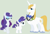 Size: 842x578 | Tagged: safe, artist:deppressedunicorn, character:prince blueblood, character:rarity, parent:prince blueblood, parent:rarity, parents:rariblood, species:pony, species:unicorn, ship:rariblood, family, female, filly, male, mare, offspring, shipping, stallion, straight