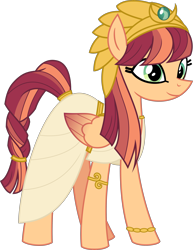 Size: 3500x4536 | Tagged: safe, artist:aeonkrow, derpibooru original, oc, oc only, oc:sabah, species:pegasus, species:pony, absurd resolution, clothing, egyptian, egyptian pony, female, headdress, jewelry, mare, priestess, reupload, simple background, solo, southern equestria, tall, transparent background