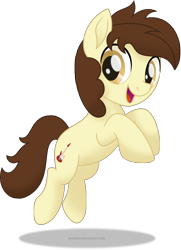 Size: 3500x4835 | Tagged: safe, artist:aeonkrow, artist:cam-and-sister-paint, oc, oc:cameron smith, species:earth pony, species:pony, absurd resolution, jumping, looking at you, movie accurate, request, simple background, solo, transparent background
