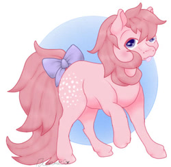 Size: 400x391 | Tagged: safe, artist:dreamilil, character:cotton candy (g1), g1, blep, female, mlem, silly, solo, tongue out