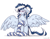 Size: 2112x1646 | Tagged: safe, artist:mariashapony, oc, oc only, oc:maxi, species:pegasus, species:pony, blep, blushing, chest fluff, clothing, cute, ear fluff, eye clipping through hair, eyebrows, eyebrows visible through hair, floppy ears, heart, looking at you, ocbetes, one eye closed, raised hoof, sitting, socks, solo, spread wings, striped socks, tongue out, wing fluff, wings
