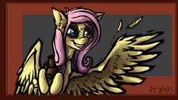 Size: 3840x2160 | Tagged: safe, artist:danton-y17, character:fluttershy, species:pegasus, species:pony, blushing, drunk, drunkershy, female, jack daniels, mare, solo, tongue out