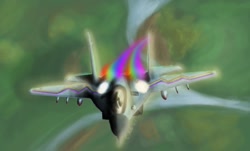 Size: 2189x1326 | Tagged: safe, artist:tattertailart, character:rainbow dash, aircraft, fighter, jet, jet fighter, mig-29, plane