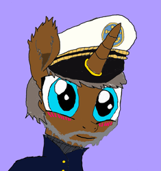 Size: 1205x1280 | Tagged: safe, artist:danksailor, oc, oc:drunken sailor, species:pony, blushing, cute, male