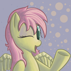 Size: 1000x1000 | Tagged: safe, artist:popprocks, character:fluttershy, alternate hairstyle