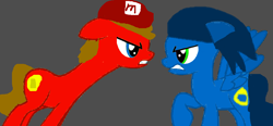 Size: 1024x477 | Tagged: safe, artist:katierose45, artist:sakyas-bases, base used, character:sonic the hedgehog, species:earth pony, species:pegasus, species:pony, cap, clothing, crossover, hat, mario, mario & sonic, mario and sonic, mario's hat, nintendo, ponified, sega, sonic the hedgehog (series), super mario bros.