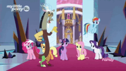 Size: 1280x720 | Tagged: safe, artist:rene-owen, artist:reneowen, edit, edited screencap, screencap, character:applejack, character:discord, character:fluttershy, character:king sombra, character:pinkie pie, character:rainbow dash, character:rarity, character:twilight sparkle, character:twilight sparkle (alicorn), species:alicorn, species:pony, episode:the beginning of the end, g4, my little pony: friendship is magic, animated, grand theft auto, mane six, meme, sound, wasted, webm, youtube