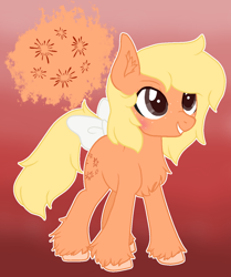 Size: 1024x1225 | Tagged: safe, artist:dreamilil, species:earth pony, species:pony, g1, bow, female, g1 to g4, generation leap, mare, rayito, solo, tail bow