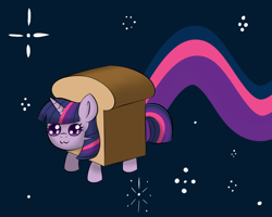 Size: 1250x1000 | Tagged: safe, artist:terra-aquis, character:twilight sparkle, species:pony, species:unicorn, female, mare, nyan cat, solo