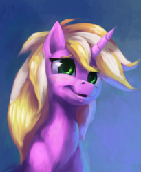 Size: 2560x3122 | Tagged: safe, artist:terrafomer, character:sunshine smiles, species:pony, species:unicorn, female, gradient background, mare, solo