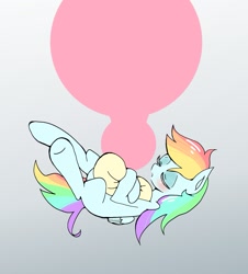 Size: 1637x1811 | Tagged: safe, artist:destroyer_aky, character:rainbow dash, species:pegasus, species:pony, blushing, female, sleeping, solo