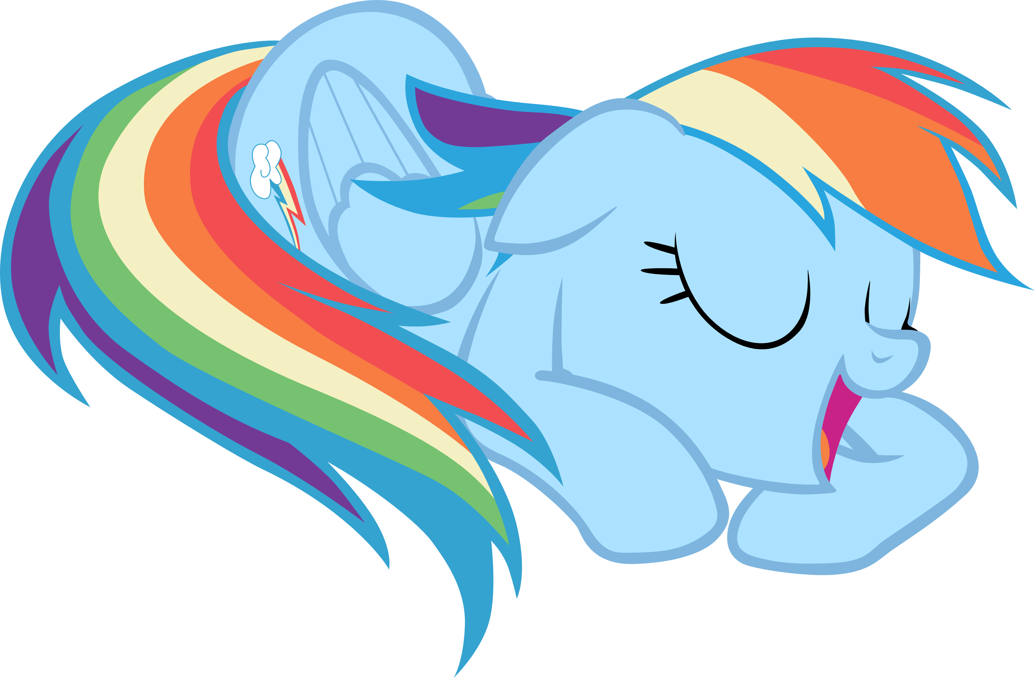 Size: 3524x2310 | Tagged: safe, artist:cthulhuandyou, character:rainbow dash, species:pegasus, species:pony, episode:the cutie pox, g4, my little pony: friendship is magic, :o, animated, barely animated, cute, dashabetes, eyes closed, female, floppy ears, mare, nap, open mouth, prone, simple background, sleeping, sleepydash, smiling, snoring, solo, transparent background, vector