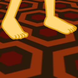 Size: 768x768 | Tagged: safe, artist:thatradhedgehog, character:sunset shimmer, my little pony:equestria girls, barefoot, cropped, feet, female, foot focus, legs, overlook hotel, pictures of legs, solo, the shining