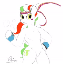 Size: 2969x3011 | Tagged: safe, artist:multi-faceted, oc, oc only, oc:princess stivalia, nation ponies, arm hooves, bipedal, caesar zeppeli, crossover, italy, jojo's bizarre adventure, ponified