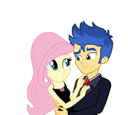 Size: 1238x1116 | Tagged: safe, artist:ilovegreendeathsalot, character:flash sentry, character:fluttershy, my little pony:equestria girls, female, flutterflash, male, shipping, straight