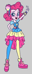 Size: 200x455 | Tagged: safe, artist:kora kosicka, character:pinkie pie, my little pony:equestria girls, spoiler:eqg series (season 2), clothing, concept art, music festival outfit, pantyhose, shoes, sneakers