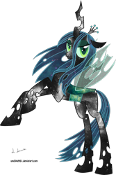 Size: 2500x3733 | Tagged: safe, artist:und34d951, character:queen chrysalis, species:changeling, changeling queen, female, solo, space