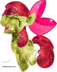 Size: 2500x3141 | Tagged: safe, artist:und34d951, character:apple bloom, species:pony, female, solo, space