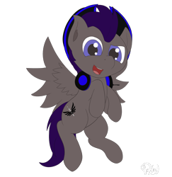 Size: 1050x1080 | Tagged: safe, artist:ponyxwright, oc, oc only, oc:valkrian, species:pegasus, species:pony, clothing, hat, headphones, simple background, solo, transparent background