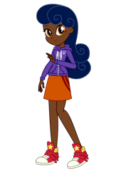 Size: 1124x1590 | Tagged: safe, artist:biggernate91, editor:biggernate91, oc, oc only, oc:trigger finger, my little pony:equestria girls, clothing, converse, cute, female, hoodie, inkscape, miniskirt, shoes, skirt, sneakers, solo, twitch, vector