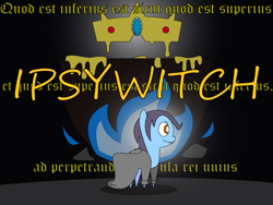 Size: 800x600 | Tagged: safe, artist:cogweaver, oc, oc only, oc:ipsywitch, species:pony, cloak, clothing, emerald tablet, pointy ponies, solo