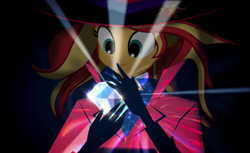 Size: 1597x975 | Tagged: safe, artist:aquilateagle, character:sunset shimmer, my little pony:equestria girls, carmen sandiego, crossover, diamond, female, solo