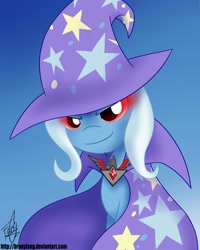 Size: 2400x3000 | Tagged: safe, artist:bronyfang, character:trixie, alicorn amulet, season 3
