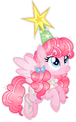 Size: 1024x1648 | Tagged: safe, artist:pokeponyeq, base used, character:pinkie pie, species:pegasus, species:pony, alternate hairstyle, cute, diapinkes, female, pegasus pinkie pie, race swap, simple background, solo, transparent background