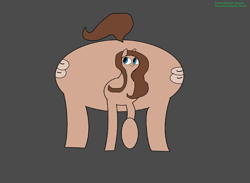Size: 3148x2304 | Tagged: safe, artist:coltfan97, oc, oc:bagel, species:pony, 1000 hours in ms paint, circle tool, huge butt, impossibly large butt, impossibly large plot, large butt, plot