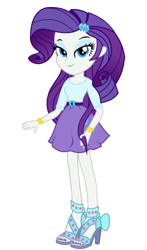 Size: 480x818 | Tagged: safe, artist:strumfreak, character:rarity, my little pony:equestria girls, bedroom eyes, belt, big head, boots, clothing, edited vector, feet, female, high heels, looking at you, nail polish, open-toed shoes, sandals, shoes, simple background, skirt, solo, toenail polish, toenails, vector, wristband
