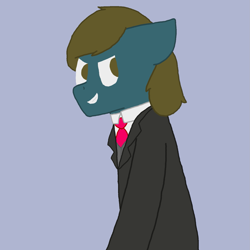 Size: 1481x1481 | Tagged: safe, artist:derpy_the_duck, oc, oc:lucky, species:earth pony, species:pony, clothing, gangster, mafia, solo, suit