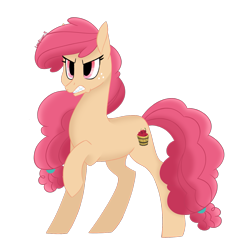 Size: 1401x1398 | Tagged: safe, artist:leaficun3, oc, oc:apple cider, parent:bright mac, parent:pear butter, parents:brightbutter, species:earth pony, species:pony, female, freckles, mare, offspring, simple background, solo, transparent background