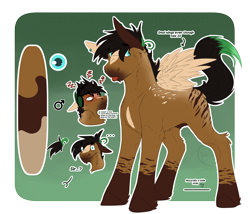 Size: 3500x3000 | Tagged: safe, artist:fizzwings, oc, oc only, oc:signal jammer, species:pegasus, species:pony, angry, blank expression, male, nudity, reference sheet, sheath, small wings, socks (coat marking), solo, star (coat marking), stripes, text, wings