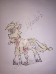 Size: 1080x1440 | Tagged: safe, artist:creature.exist, character:applejack, species:earth pony, species:pony, female, fluffy, photo, solo, traditional art