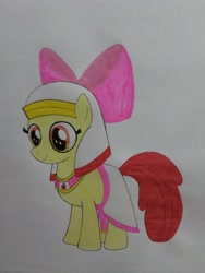 Size: 3120x4160 | Tagged: safe, artist:bsw421, character:apple bloom, species:earth pony, species:pony, egyptian, female, simple background, solo, white background