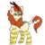 Size: 1600x1600 | Tagged: safe, artist:nathayro37, character:autumn blaze, species:kirin, g4, awwtumn blaze, clothing, cute, ear fluff, eyebrows, female, raised hoof, simple background, socks, solo, striped socks, tongue out, transparent background