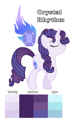 Size: 748x1312 | Tagged: safe, artist:soarindash10, base used, oc, oc only, parent:fancypants, parent:rarity, parents:raripants, species:pony, color palette, curly mane, curly tail, cutie mark, eyes closed, next generation, not rarity, offspring, raised hoof, simple background, unicorn oc