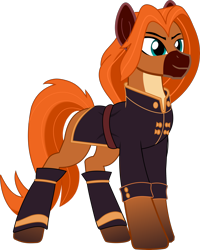 Size: 2400x3003 | Tagged: safe, artist:warszak, oc, oc:gold rush apple, species:earth pony, species:pony, clothing, handsome, handsome face, male, simple background, solo, stallion, tall, transparent background, vector