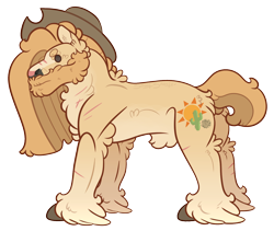 Size: 1332x1122 | Tagged: safe, artist:snootsnooter, oc, oc only, oc:dusty devil, parent:braeburn, parent:trouble shoes, species:earth pony, species:pony, snootverse, digital art, magical gay spawn, male, next generation, offspring, palindrome get, parents:troubleburn, simple background, solo, stallion, transparent background, unshorn fetlocks