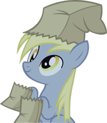 Size: 2280x2631 | Tagged: safe, artist:midnite99, character:derpy hooves, species:pegasus, species:pony, episode:luna eclipsed, g4, my little pony: friendship is magic, clothing, costume, cute, derpabetes, female, nightmare night costume, simple background, solo, transparent background, vector